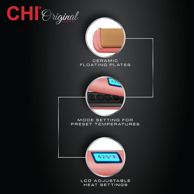 Plancha para cabello CHI Original con placas cerámicas flotantes miniatura 2