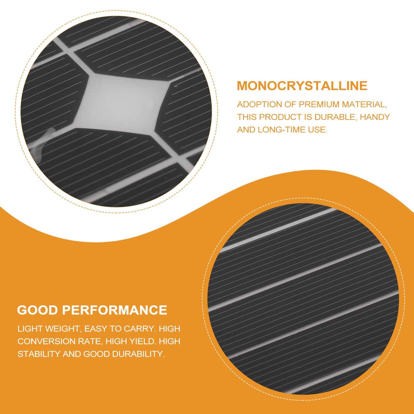 Pannello Solare 200w in Silicio Monocristallino Leggero | Campeggio e Viaggio, Resistente All'acqua, Rendimento 98%, Struttura ad Alta Resa