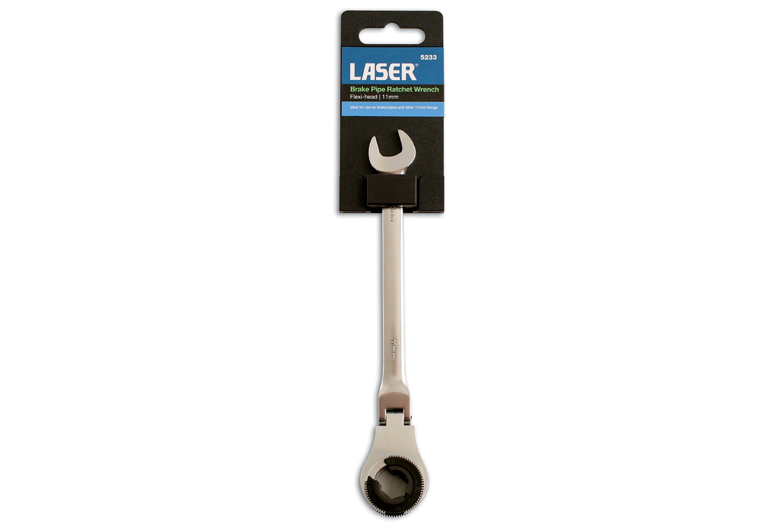 Laser 5233 - Llave de carraca apropiada para tubos de freno (11 mm)