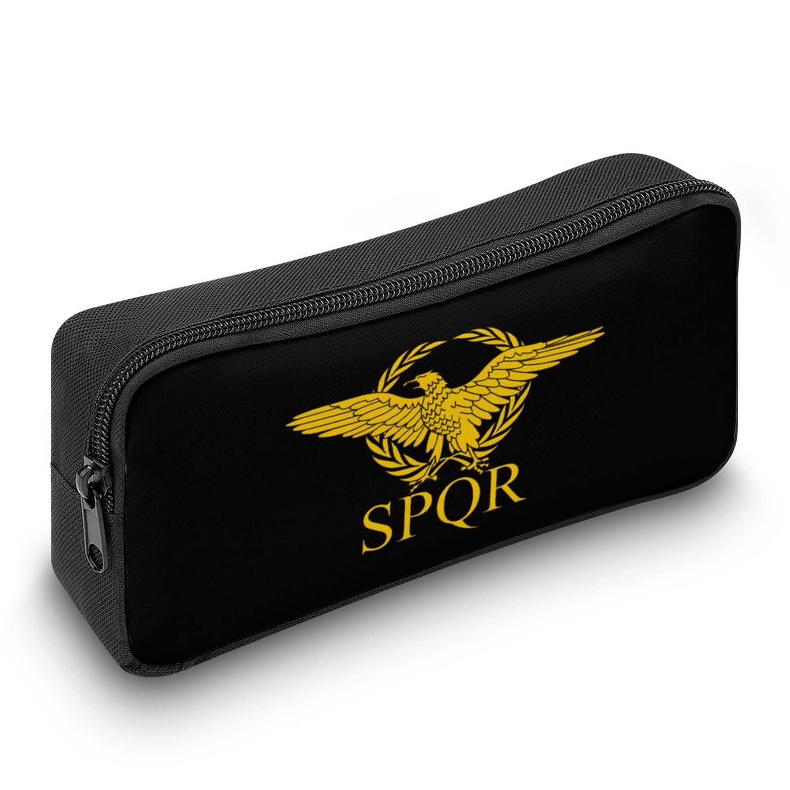 Estuche Para Lápices Con Estampado SPQR Imperio Romano - Doble Cremallera, Gran Capacidad, Para Estudiantes Y Oficina