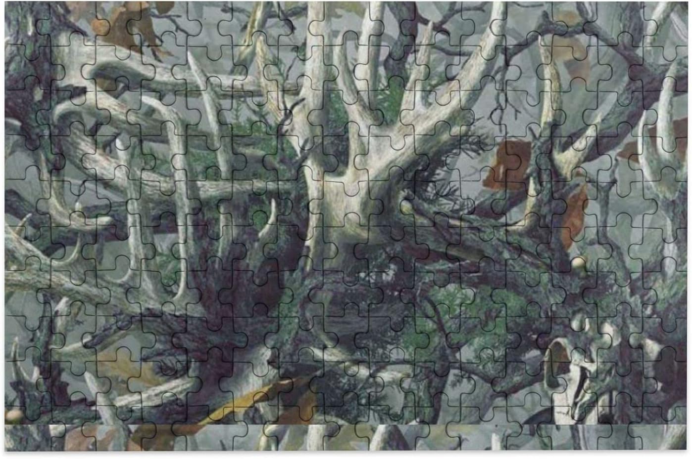 Nigorsd Hunting Deer Skull Camouflage Puzzle Puzzles for