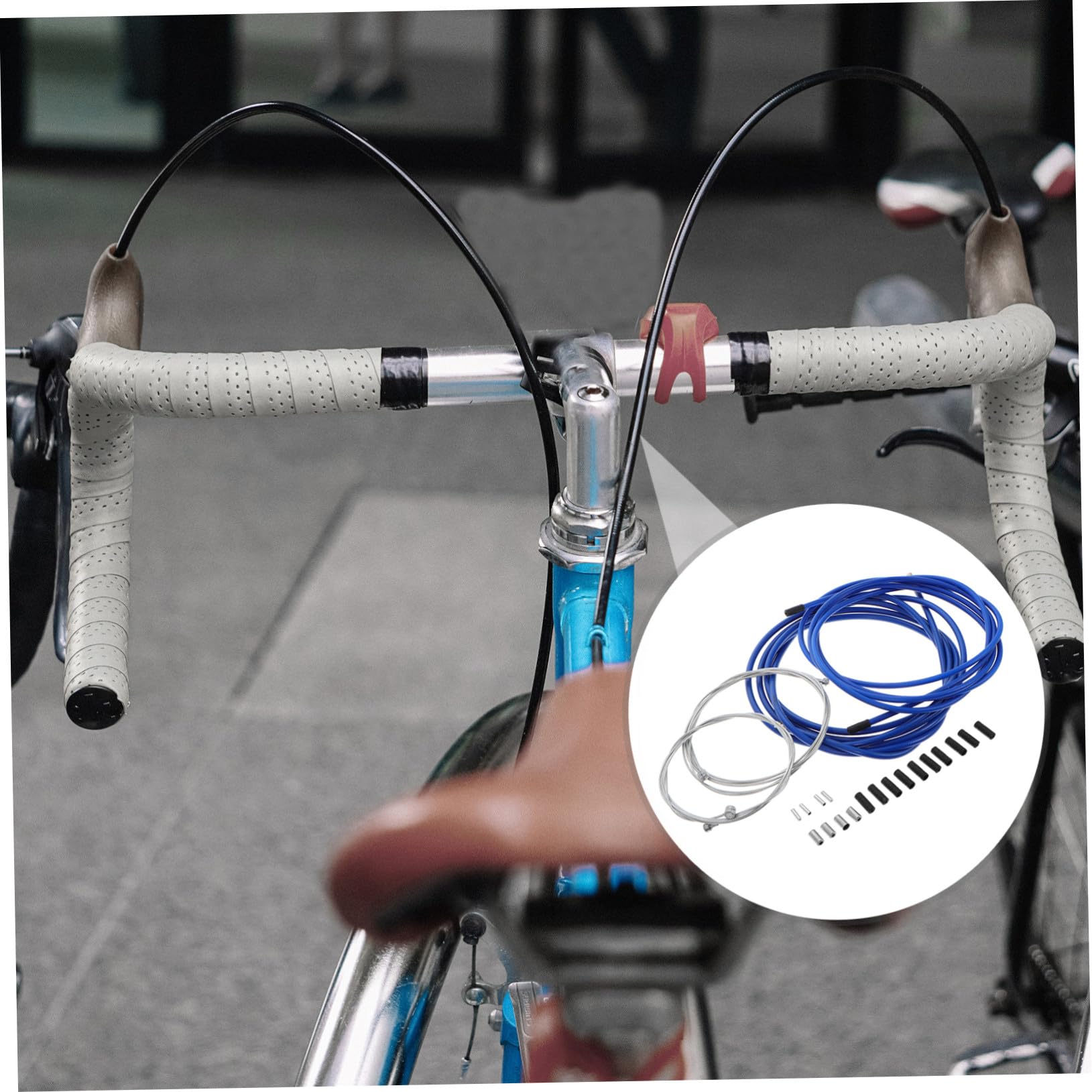 Alipis Kit Cavi Freno Bicicletta 2 Set in Acciaio Inox per Bici Pieghevoli