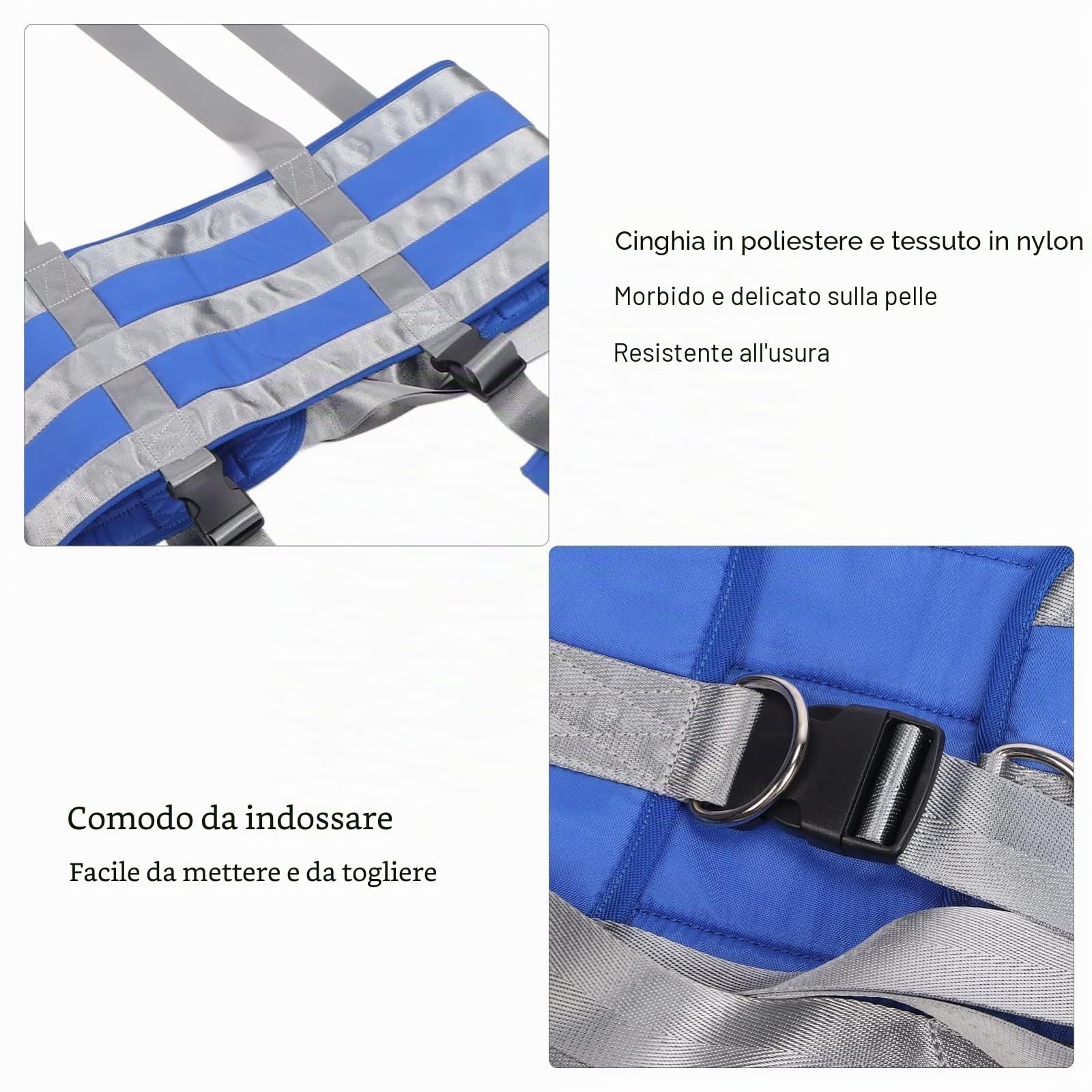 Sollevatore per pazienti con Imbracatura per Tutto Il Corpo per Anziani, Cinghie di trasferimento per carichi Pesanti, Amaca per trasferimento in Bagno e ausili per Camminare per disabili
