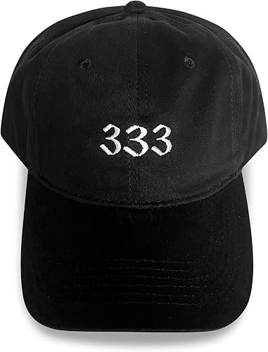 Sombrero bordado con número de ángelnúmero de la suerte Manifestación, sincronicidades, perfecto para uso al aire libre, HGW, RMW