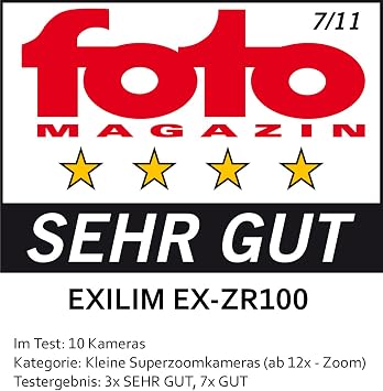 Casio High Speed Exilim Ex-zr100 Digital Camera White Ex-zr100we [Camera]