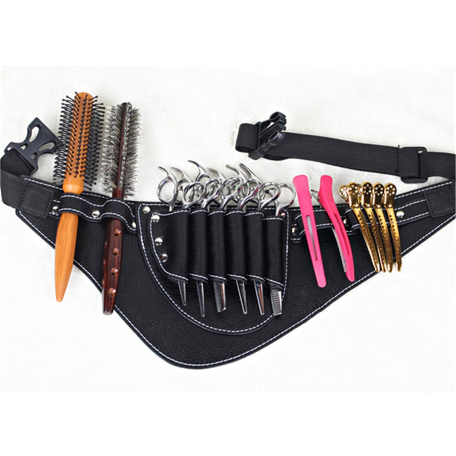 FDEFIRTFG Hairdressing Tool Belt Bag, Clips Bag Hairdressing Barber Scissor Holster Pouch Holder Case for Hairdressers