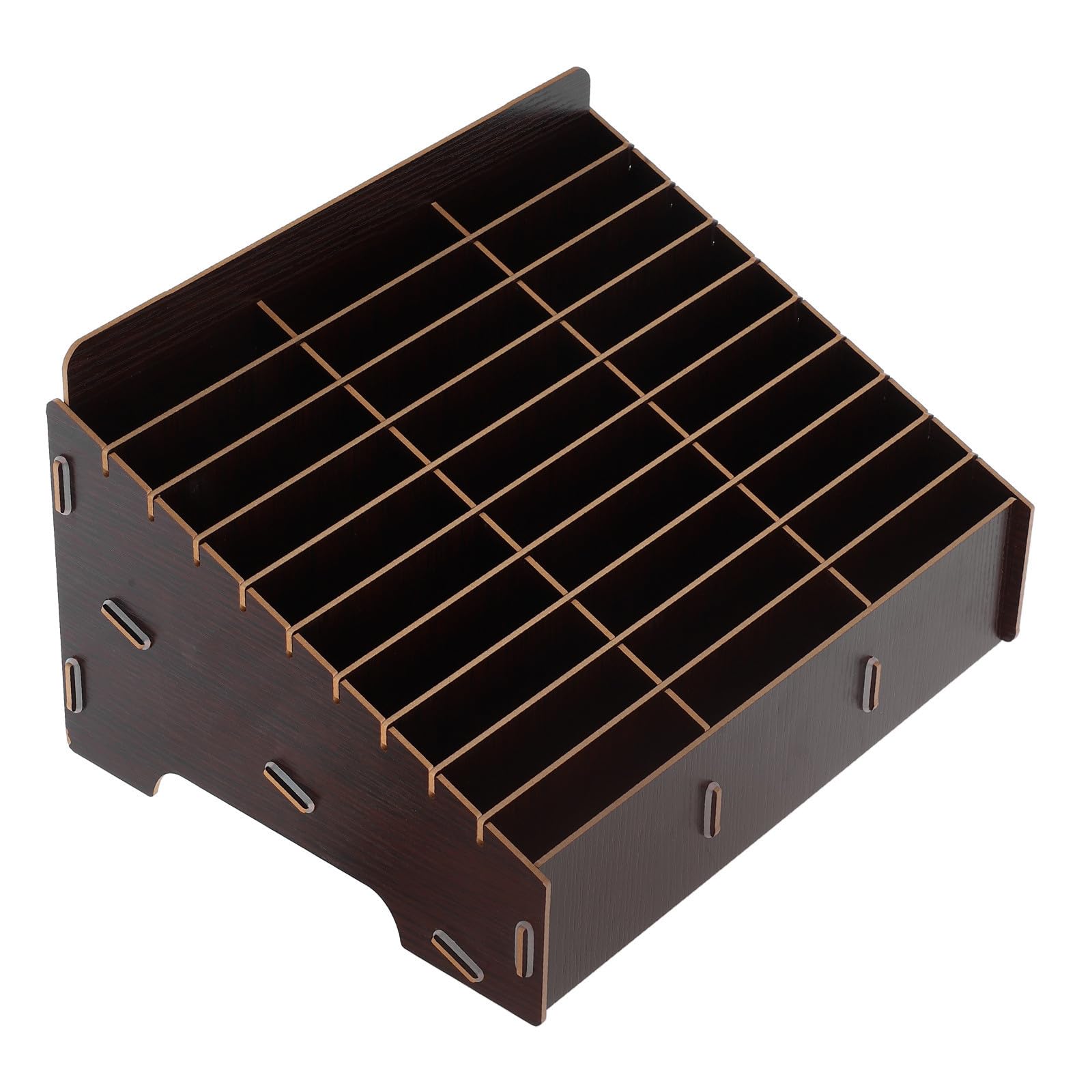 Boîte de rangement pour téléphone en bois anti-rayures pour sécuriser 30 mobiles