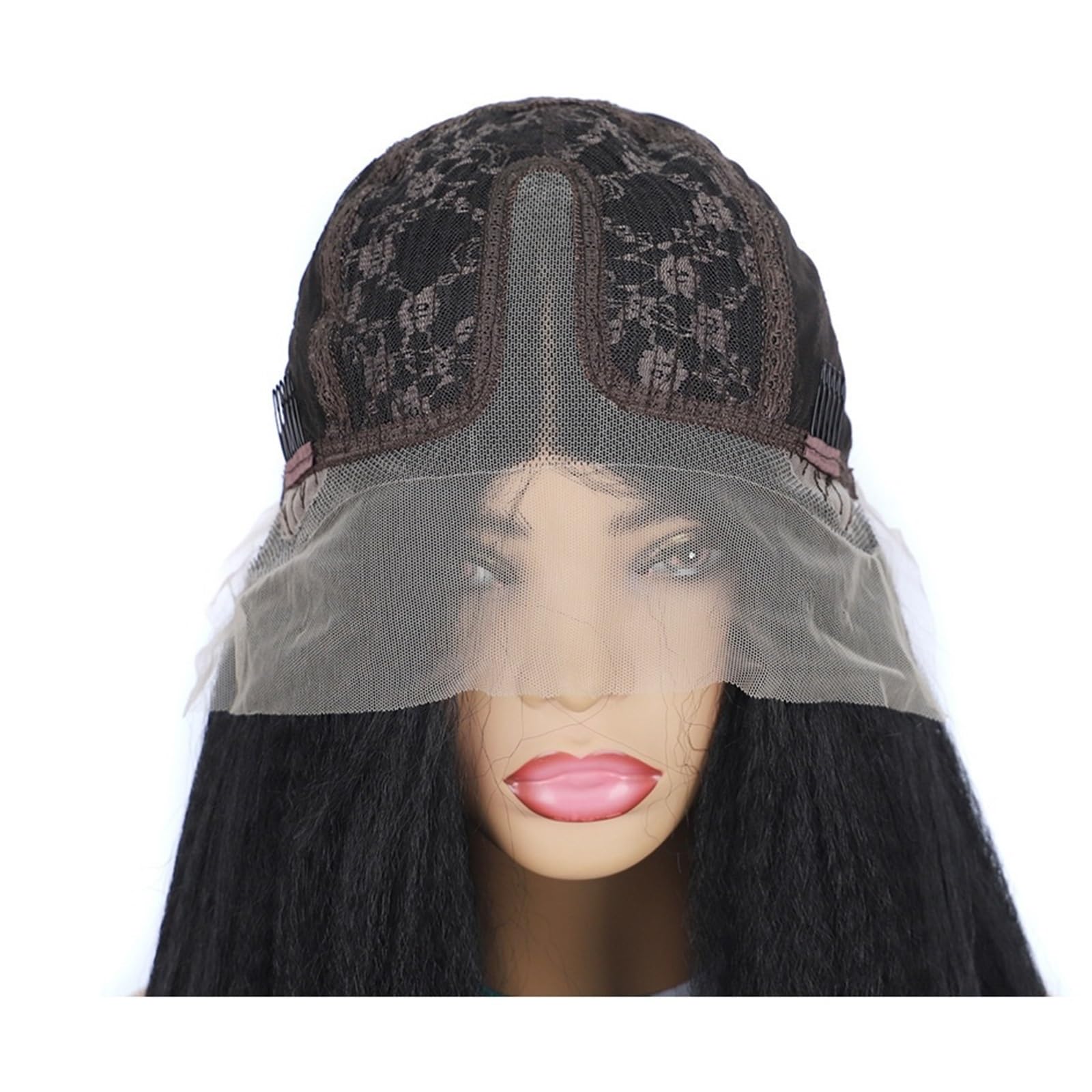 Codzienna peruka do włosów dla kobiet Slightly Curved Lace Fluffy Long Wig Headband For Commuting Party Styling do użytku na imprezę przebranie na karnawał