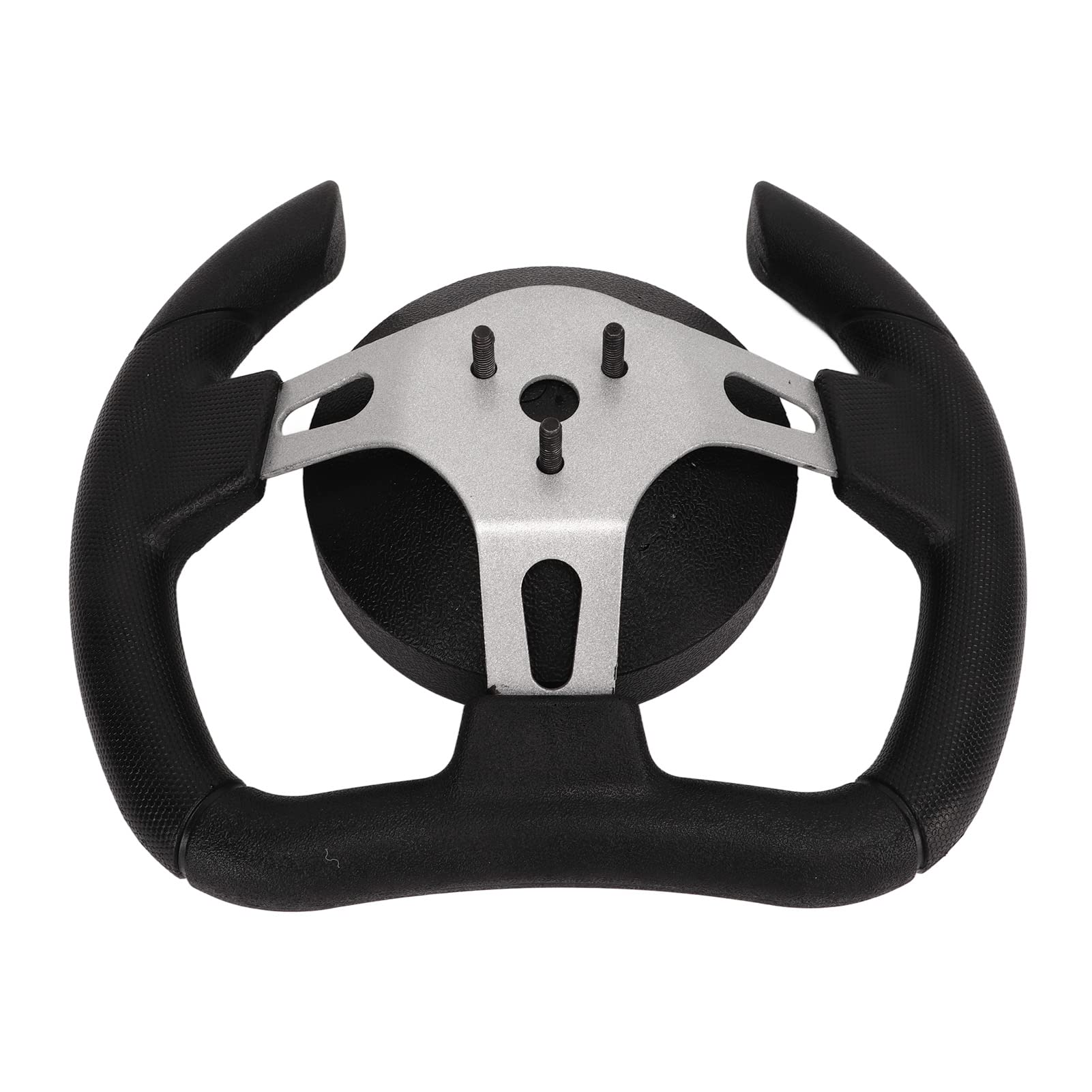 Kierownica Wyścigowa 277 Mm, Automatyczna Kierownica PU z Adapterem 135 Mm, Sportowa ze Stopu Aluminium, Idealna do Gokartów Sportowych, Czarna