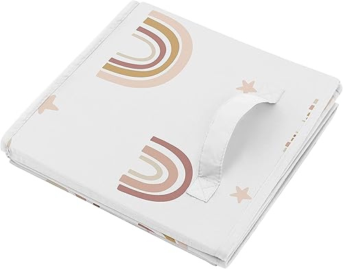 Miniatura 8 de Sweet Jojo Designs Star and Moon - Cubo plegable de tela para almacenamiento, cajas organizadoras, juguetes para niños y bebés, juego de 2 unidades,