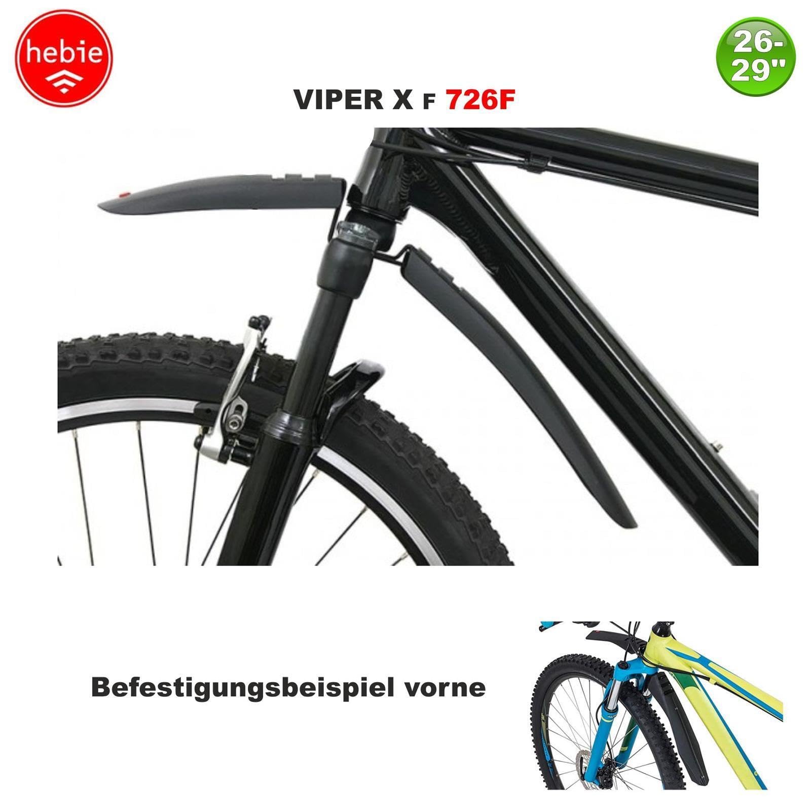 Hebie Viper 751 und Viper XF 726F Fahrrad Schutzblech-Set