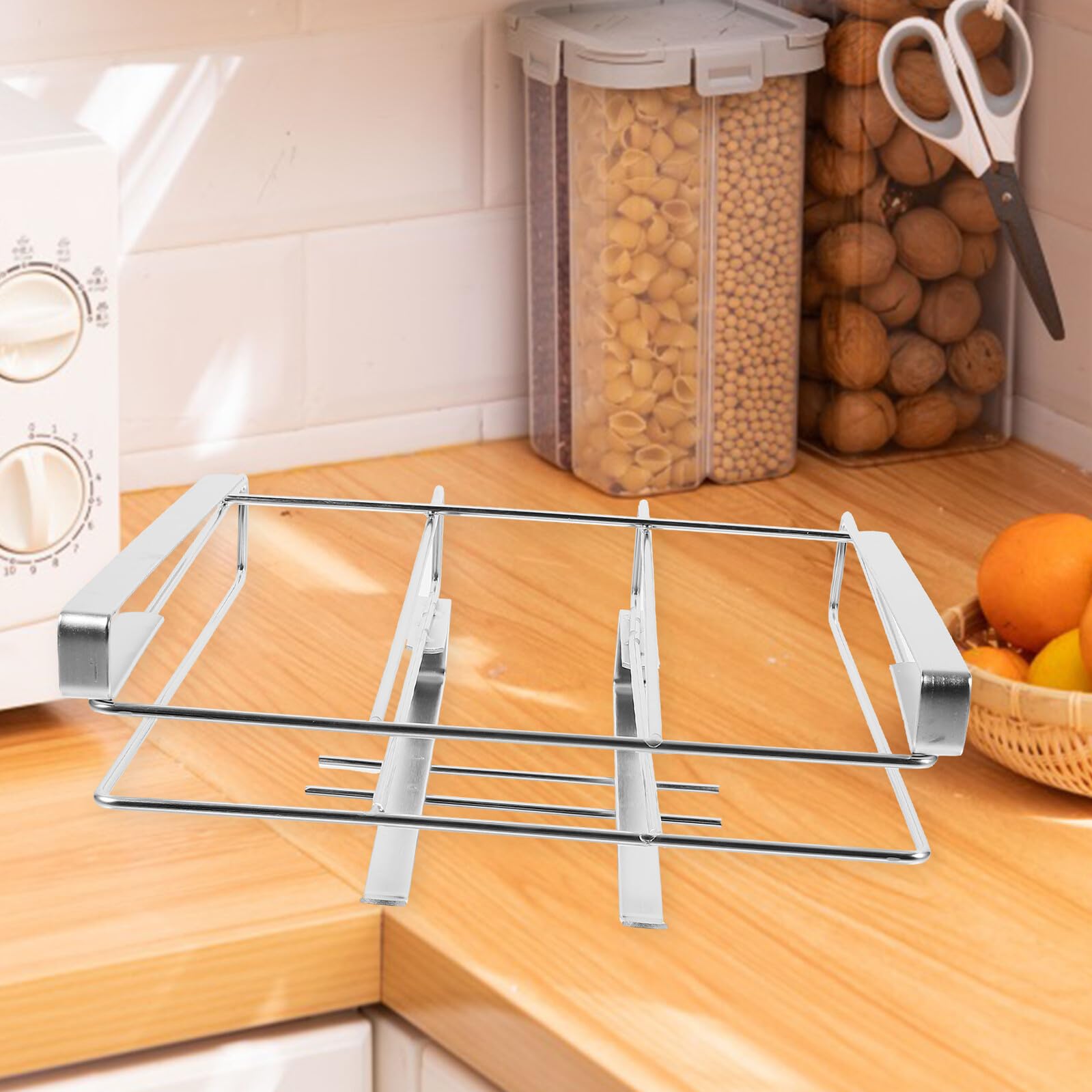Schneidebrettständer Effizienten Organisation mit Küche Edelstahl für Küchenschrank und Einfachem Zugriff Platzsparendem Design zur Silber in