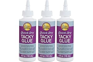 Scotch Quick Drying Tacky Glue, 3-Pack, 4 Fl Oz