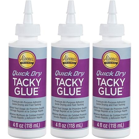 Aleene's Quick Dry Tacky Glue, 4 FL OZ - 3 Pack, Multi