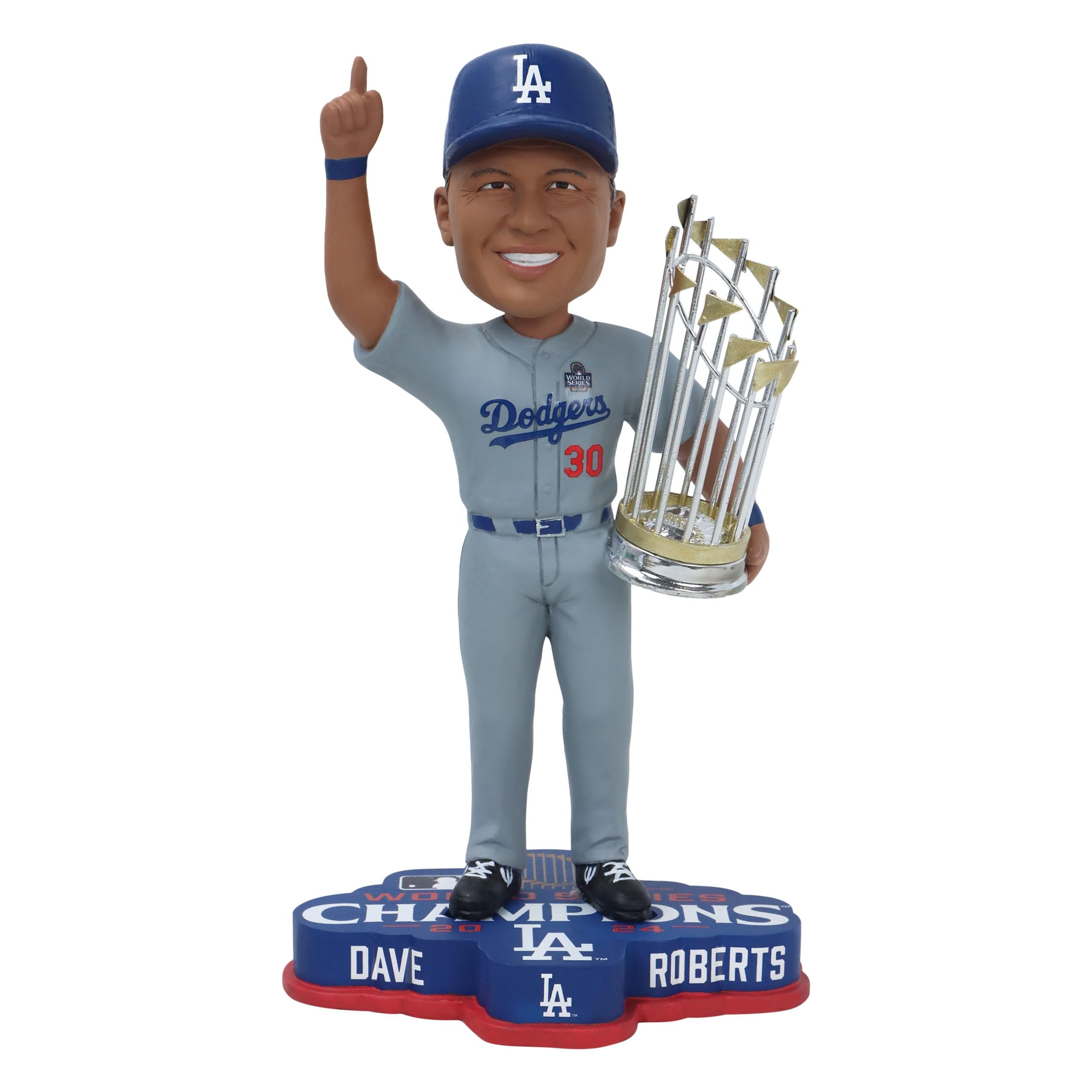 DODGERS DAVE ROBERTS ボブルヘッドフィギュア Dave Roberts Los Angeles Dodgers 2024 World Series Champions