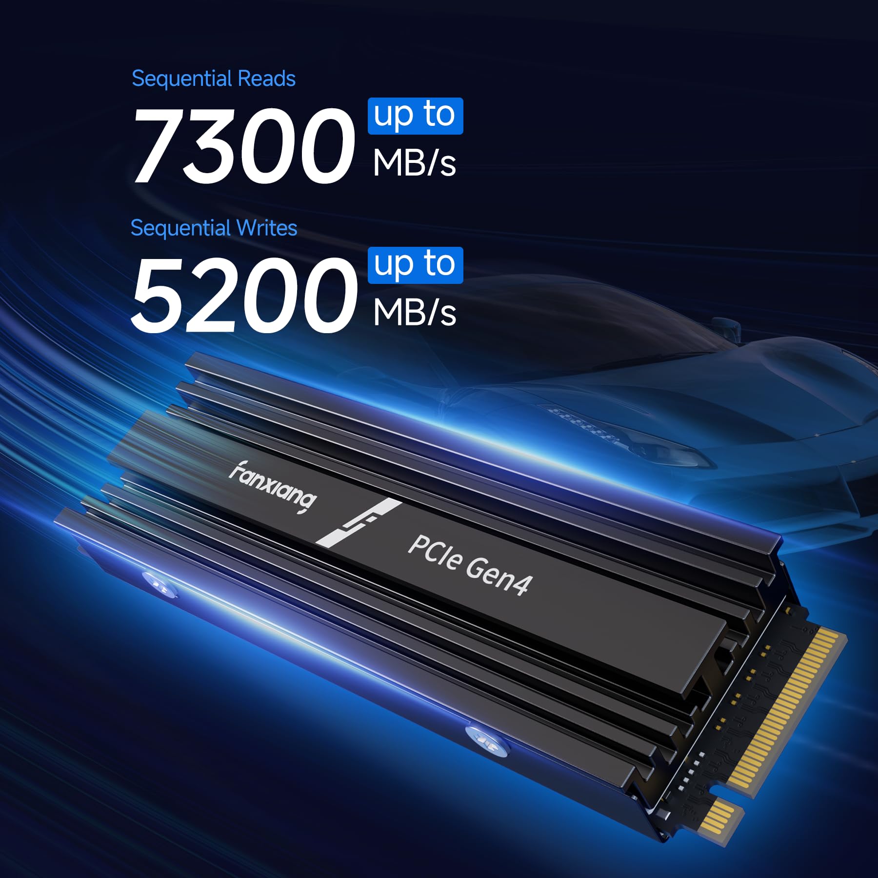 Amazon.com: fanxiang S880R 1TB PCIe 4.0 NVMe SSD with Heatsink for