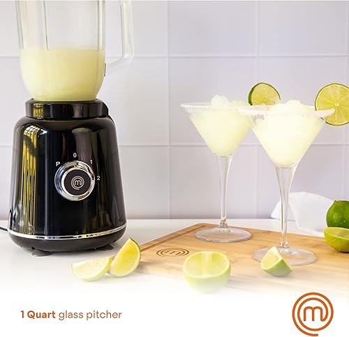 Miniatura 5 de MasterChef Batidora de vidrio para batidos y batidos, máquina de batidos, bebida congelada y máquina de margarita, para jugo de frutas con hielo,