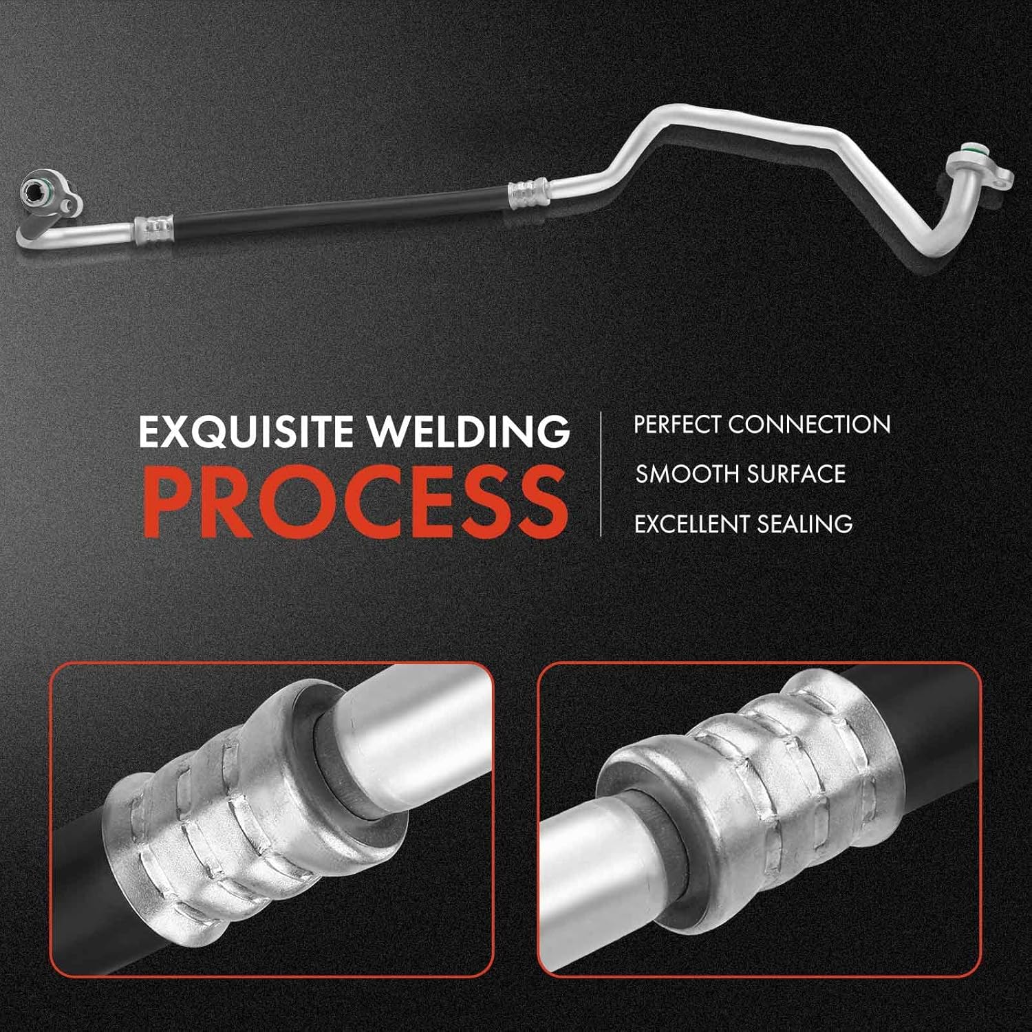 A-Premium A/C Suction Hose Assembly Compatible with Volvo XC60 2010-2015, S60 2011-2015, XC70 2008-2016, S80 2007-2015, V70 2008, 1.6L 2.0L 2.5L 3.0L 3.2L, Compressor to Evap