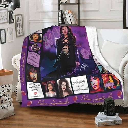 Miniatura 9 de Manta de forro polar ultrasuave, manta ligera para cama, sofá, viajes, camping, regalos (50 x 40 pulgadas)