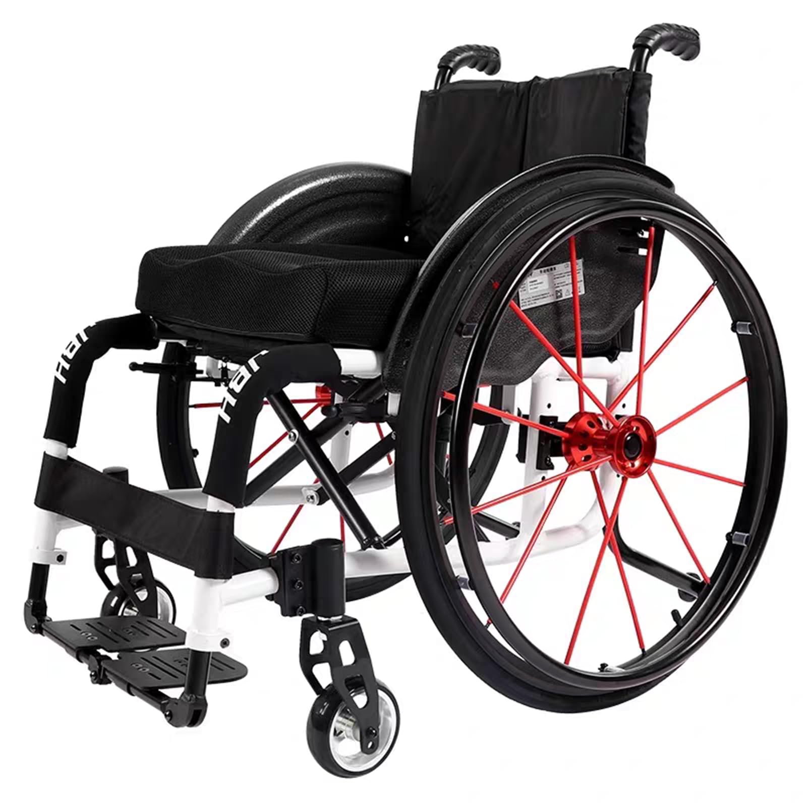 Carrozzina pieghevole per adulti All Terrain Carrozzina pieghevole in alluminio Carrozzina sportiva Adatta per adolescenti, persone a mobilità ridotta e persone con disabilità(60X80X75cm(23