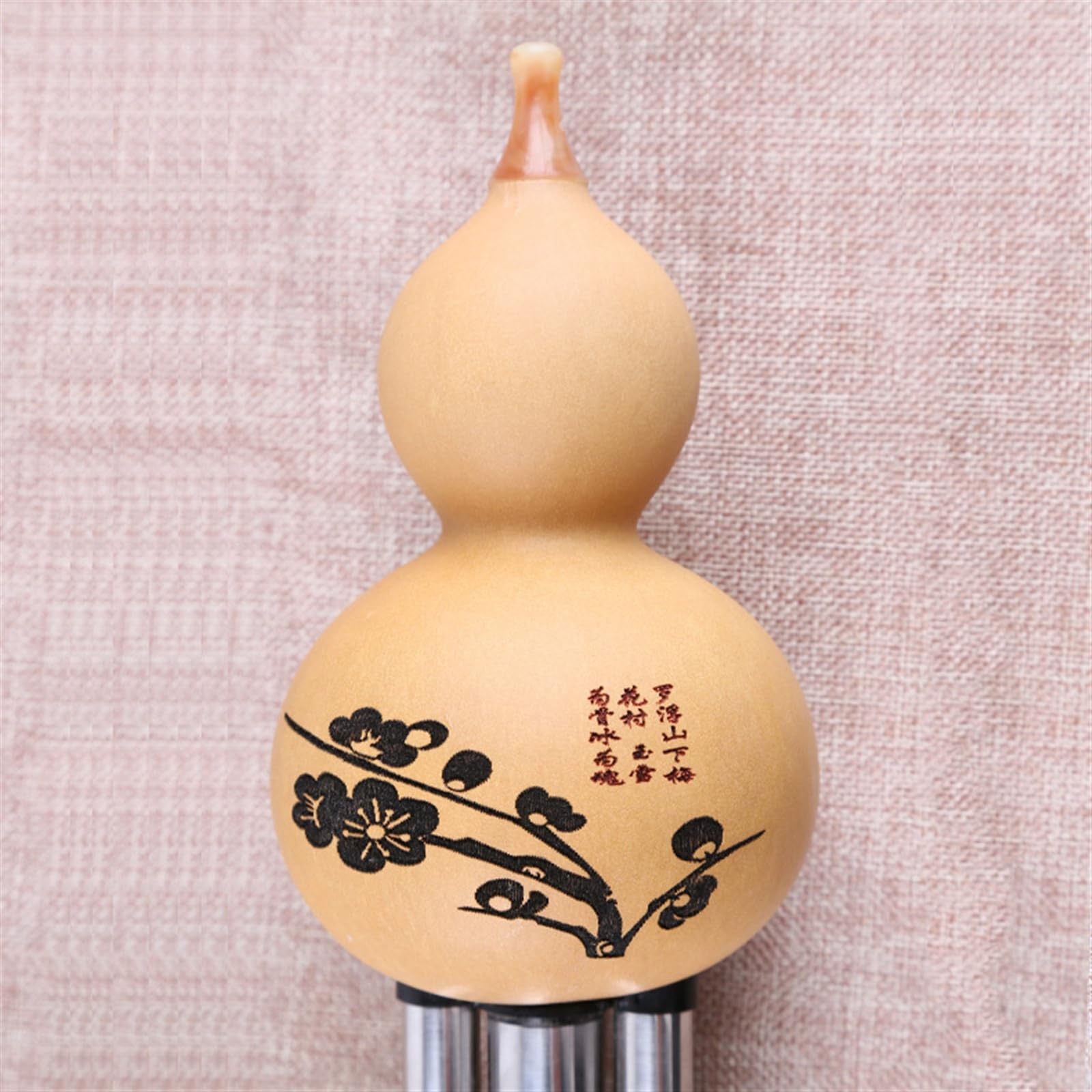 Natural Gourd Black Wood Gourd Flute Adult Beginner C Key/B Flat Hulusi Ethnic Musical Instrument Professionale Hulusi (Color : C key)