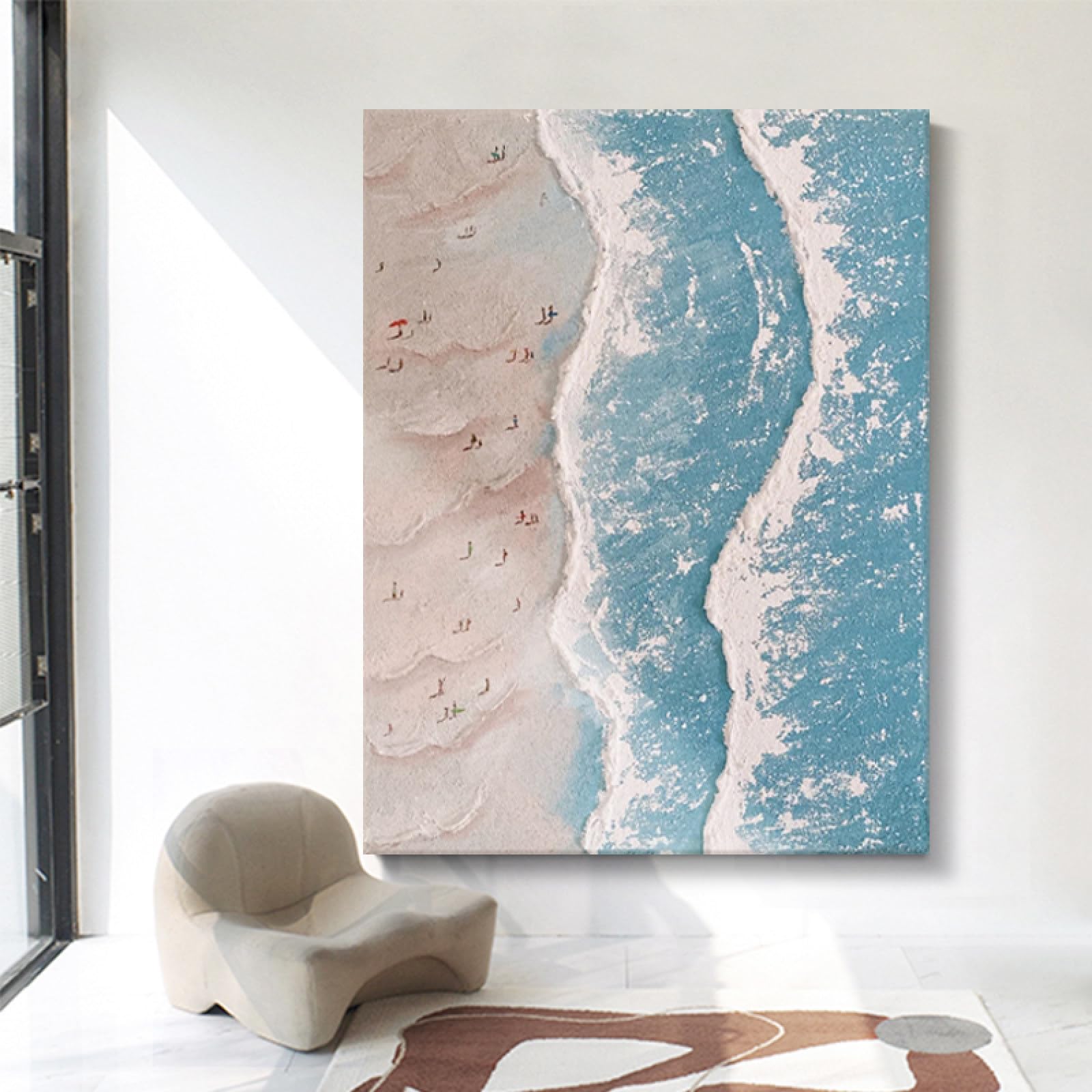 Peinture à l'huile sur toile abstraite pour sublimer votre chambre à coucher