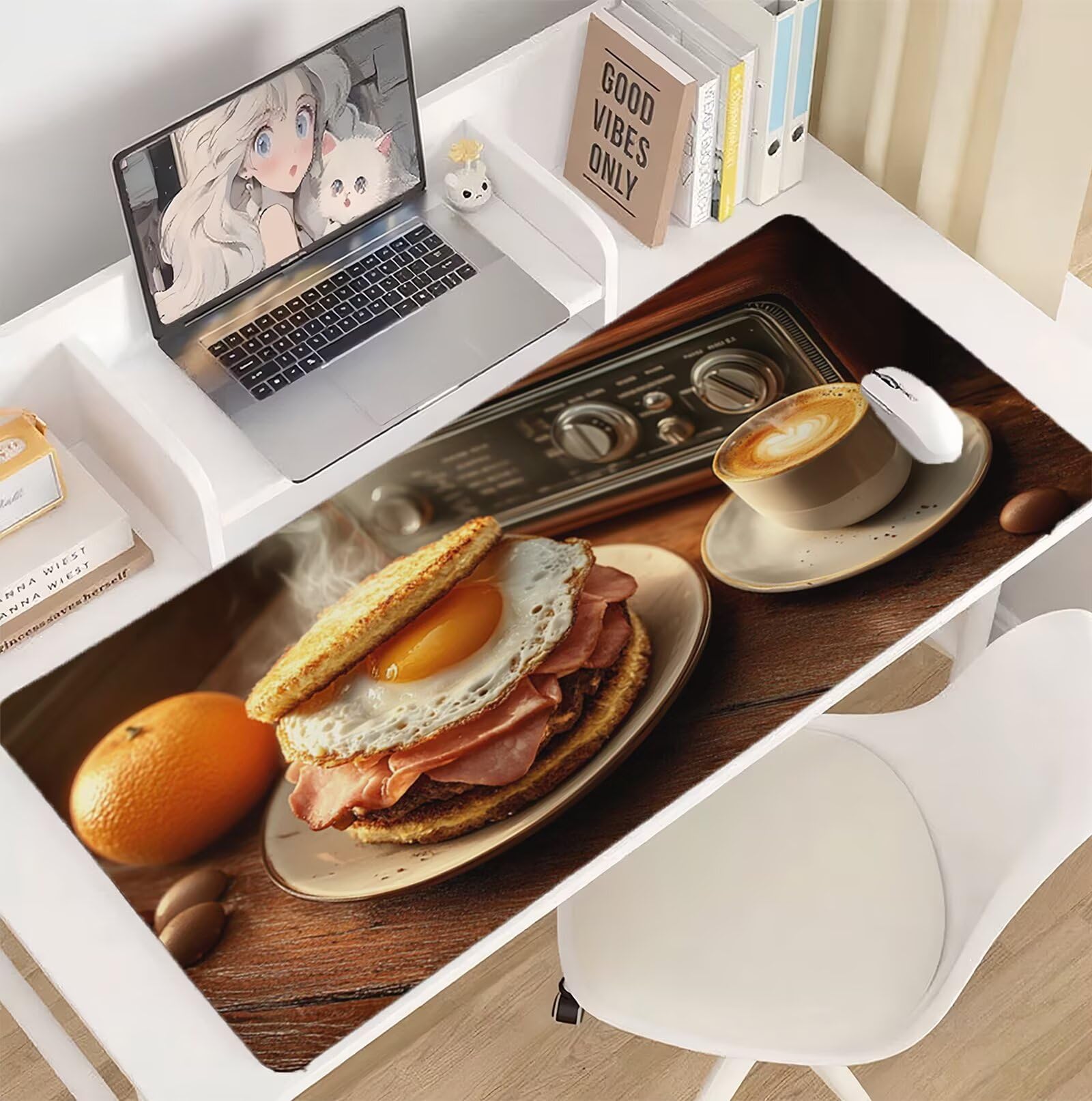 Podkładka pod mysz kuchenna 1600 x 800 mm podkładka pod mysz do kawy duża japońska podkładka pod mysz antypoślizgowa gumowa podstawa powierzchnia ze szwami na krawędziach mata biurowa do komputera