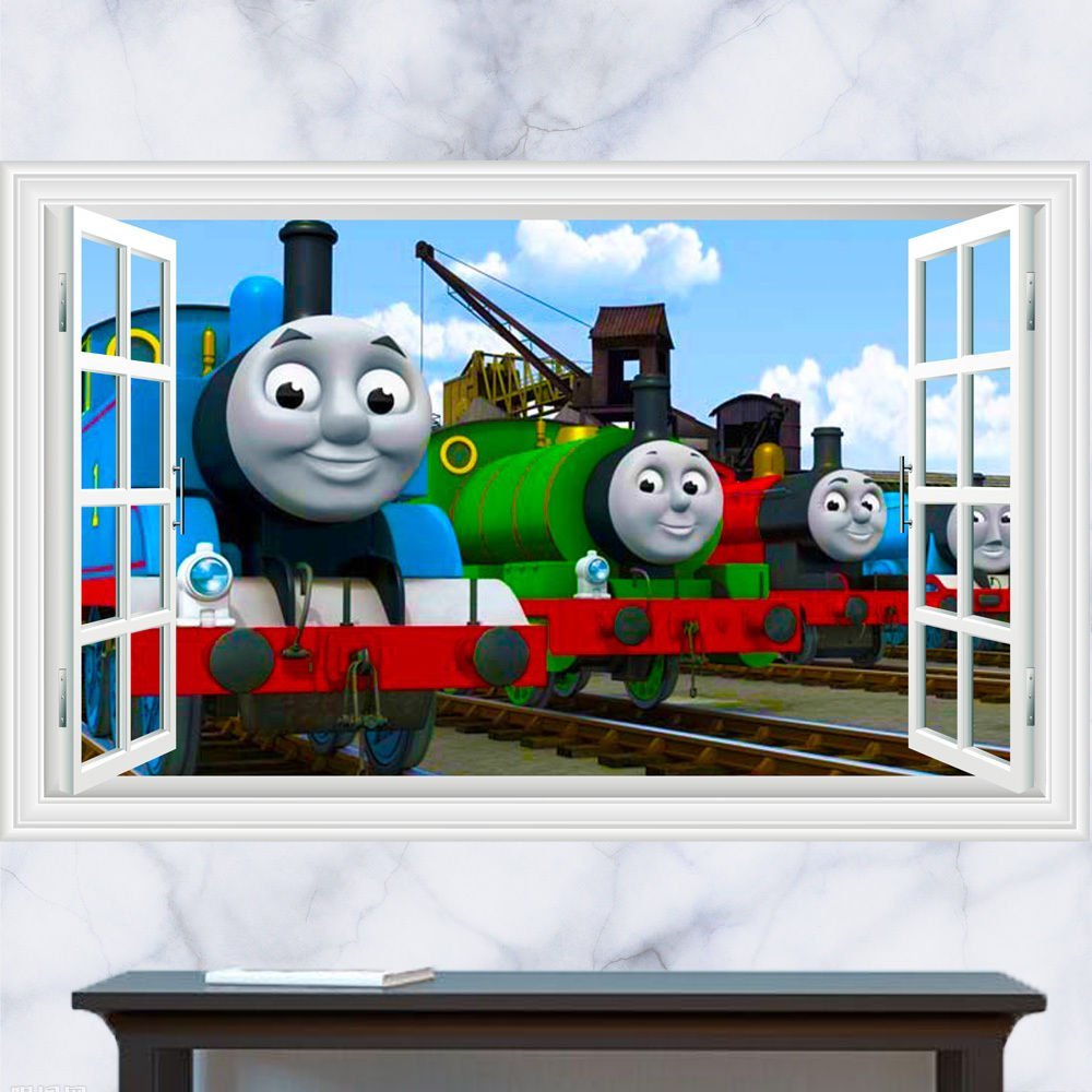 3d Windows Vinyl Cartoon Thomas Friends Train Gordon Railway Wall |  Desertcart Seychelles, image size:1000x1000