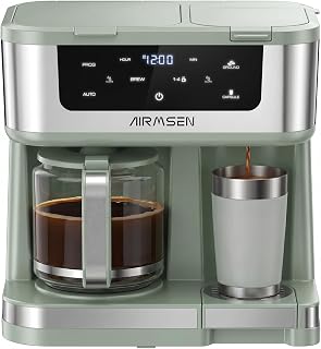 AIRMSEN 12-Cup Programmable Dual Coffee Maker