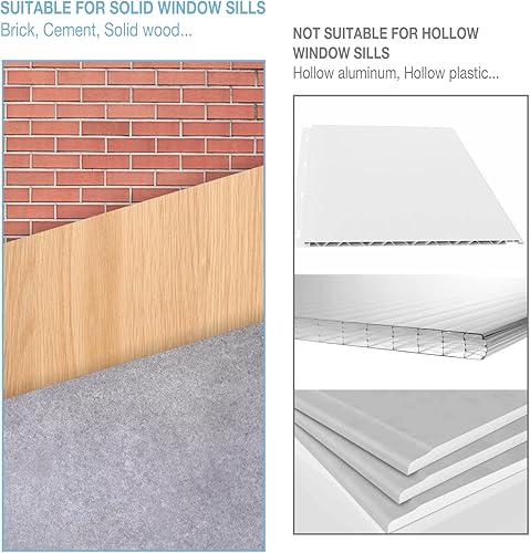 Miniatura 5 de HOXHA Soporte universal de aire acondicionado para ventana, soporte de aire acondicionado de ventana, soporte de CA de ventana resistente, soporte