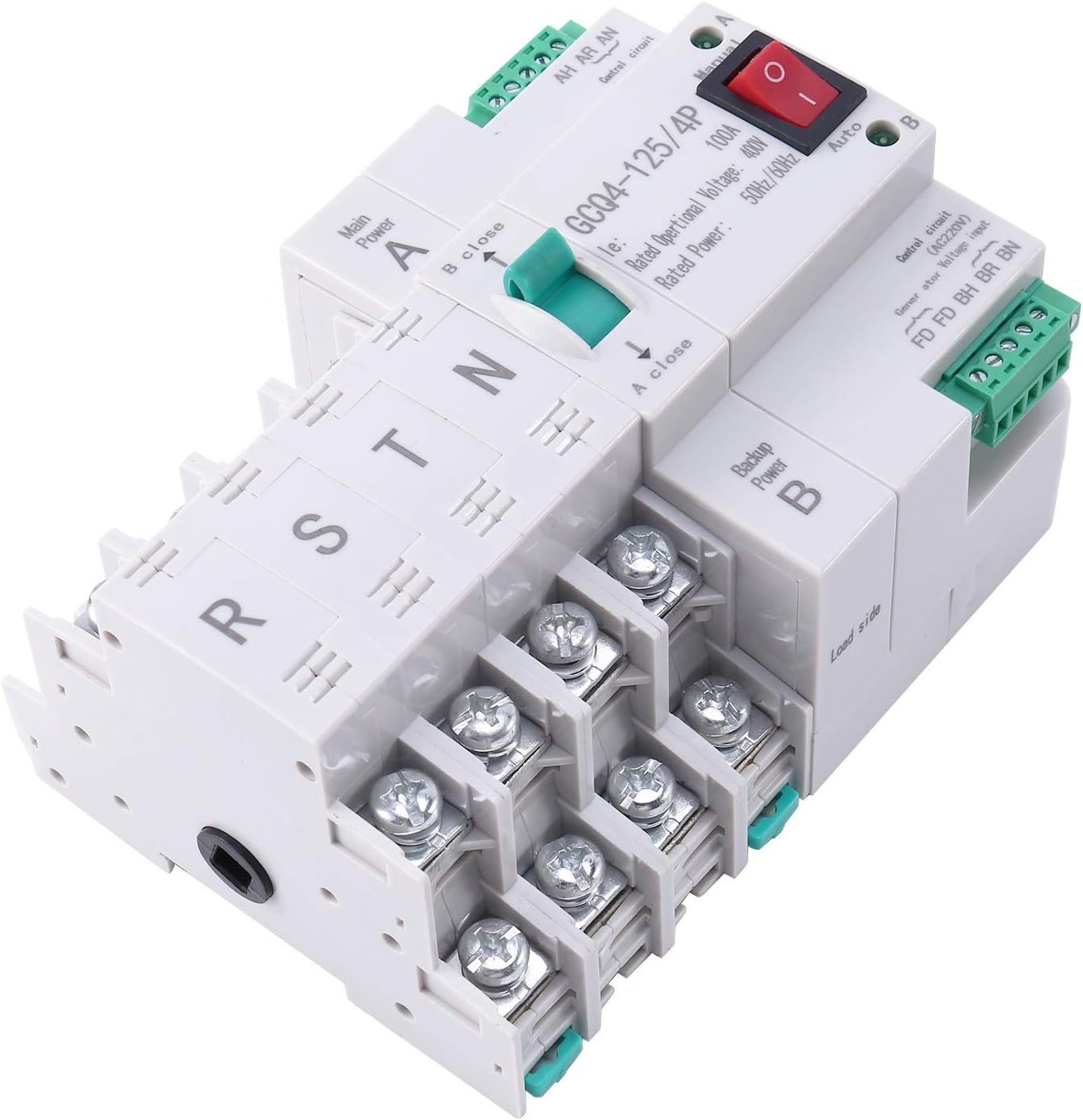 BABOS MCB Type Dual Automatic Switch 4P 100A Circuit Breaker Electrical Switch
