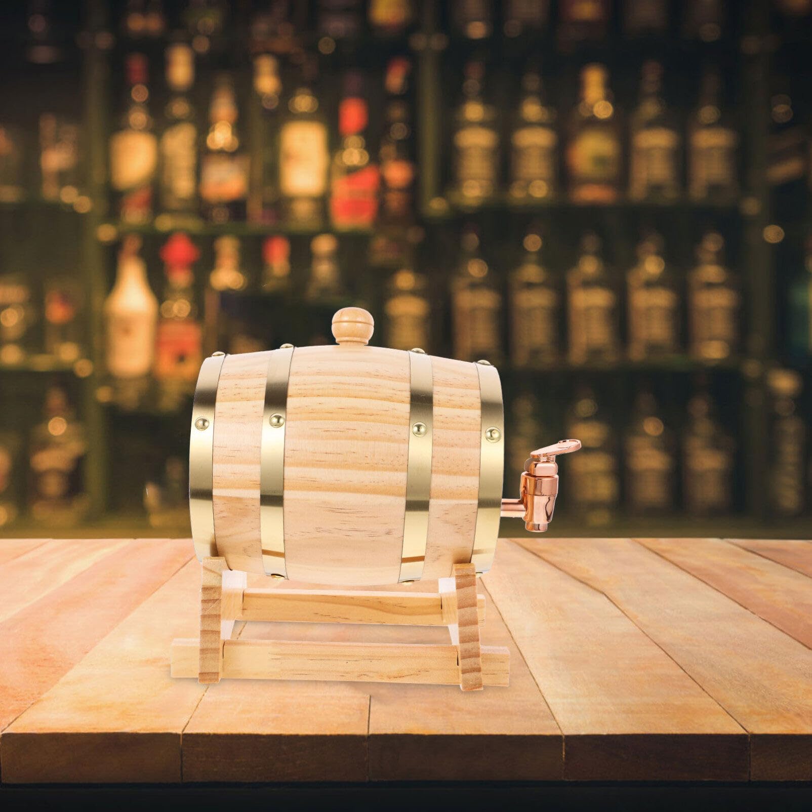 Amazon｜MAGICLULU 1セット松木酒桶 飲料用木製バレル ワイン ビール