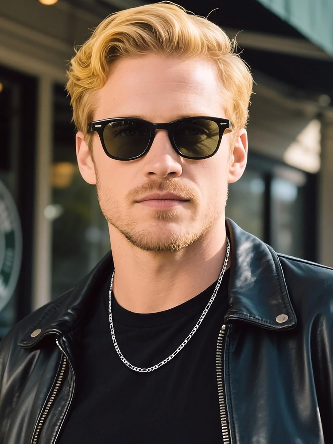 Bandmax Stainless Steel Figaro Chain Necklaces for Men Women, Silver/Gold/Black 4MM/6MM/9MM Flat Italian Style Figaro Link Chains Length 14"-30", Gift Packed - Image 6