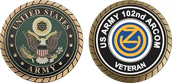 U.S. Army Veteran 102nd ARCOM Challenge Coin