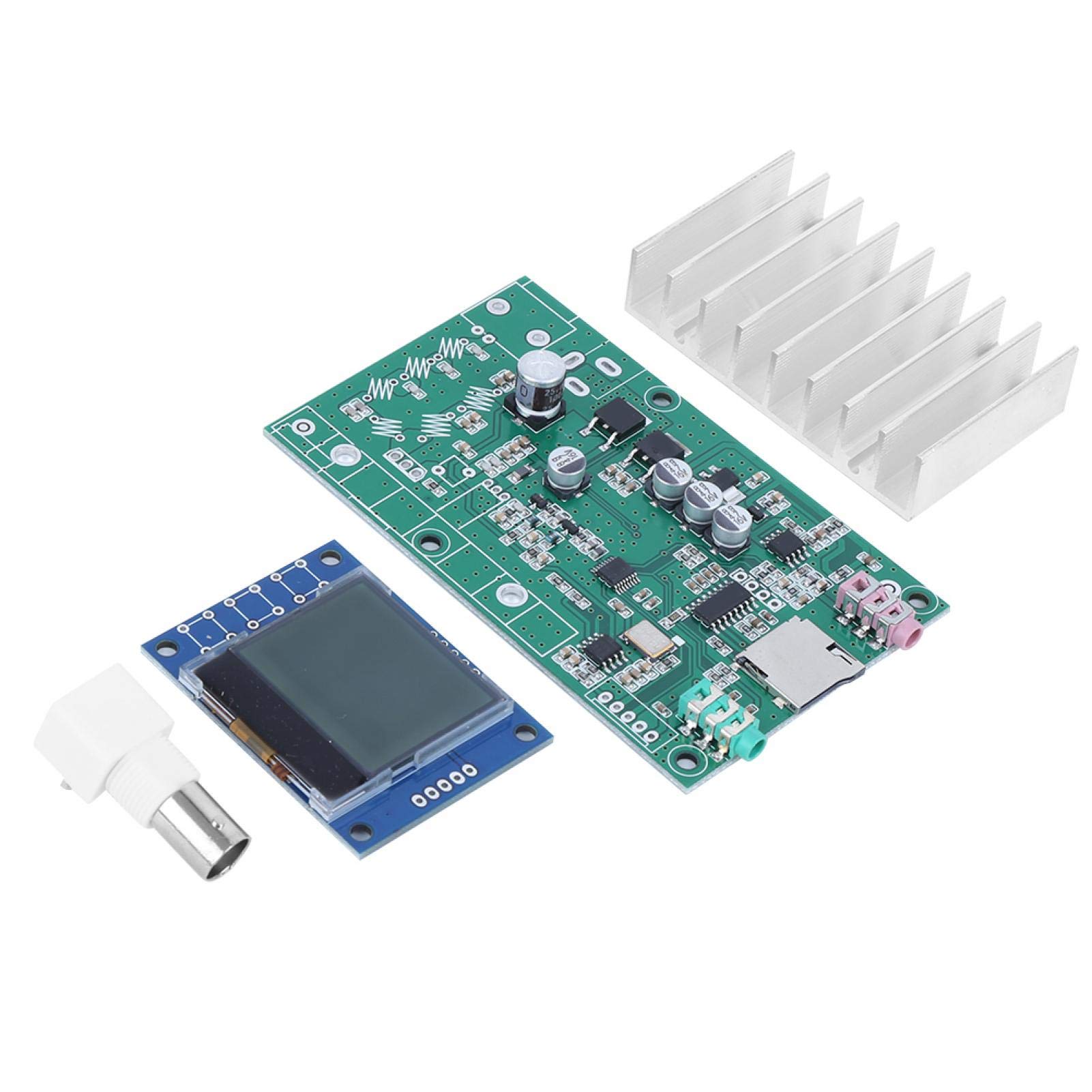 Kit modulo stazione radio trasmettitore 7W stereo Pll FM con Lcd 76M 108Mhz Caricabatteria per auto e lettore musicale con chiamate gratuite Kit supporto per doppia porta USB Adatto per la regolazione