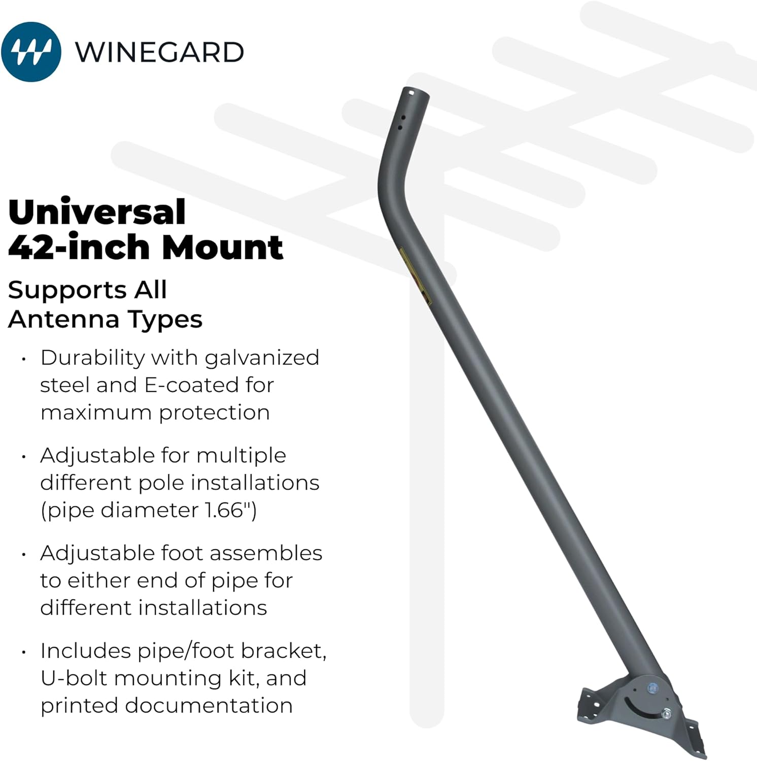 Winegard DS3000A Universal 42-inch Mount for Off-Air TV Antennas