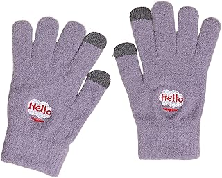 女性用 手袋 - 柔らかくふわふわのタッチスクリーン対応ミトン - 全指 レディース グローブ - 運転 自転車 仕事 アウトドア スポーツ 雪 季節 寒い 天気 用