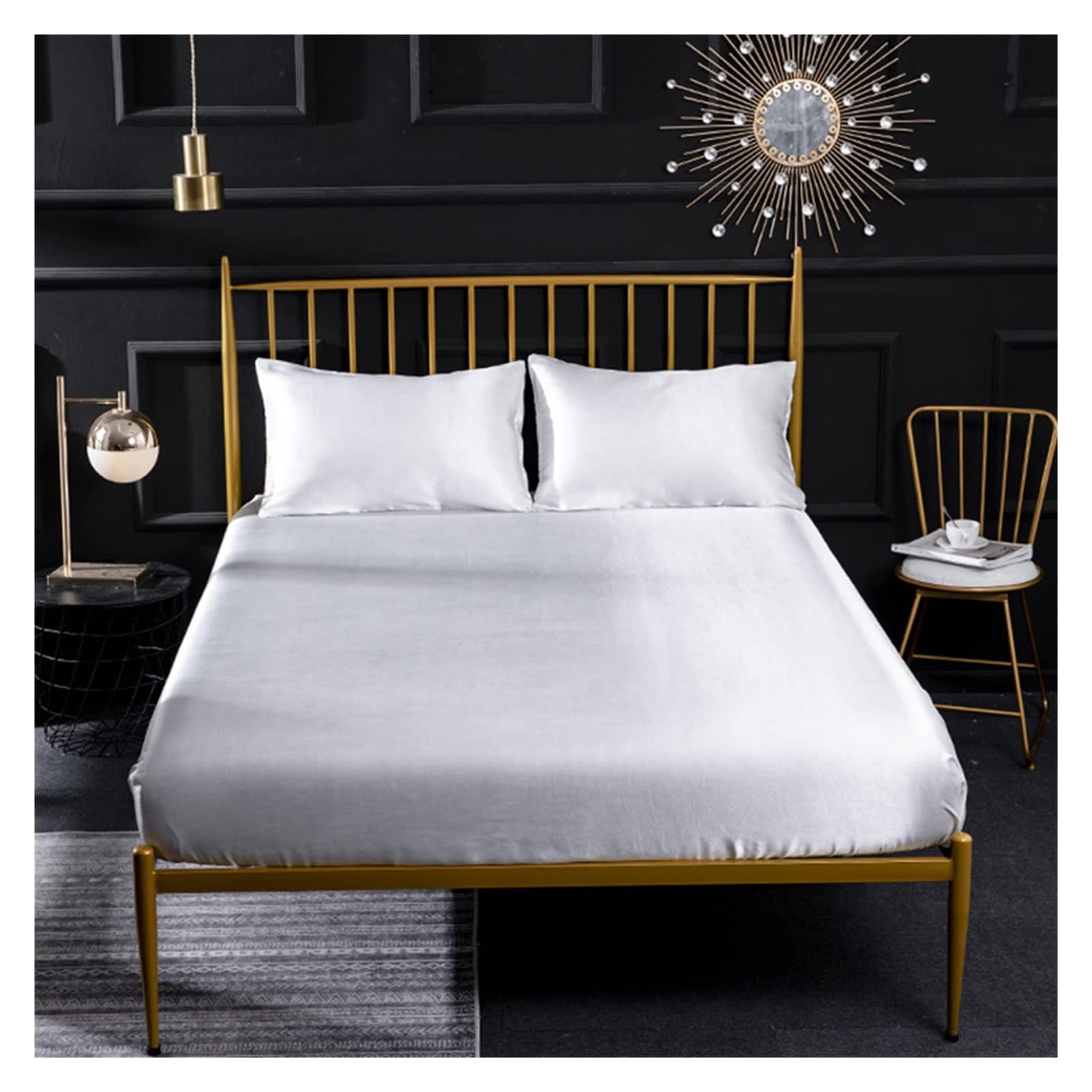 Drap d'été en soie Ice Silk drap-housse multicolore