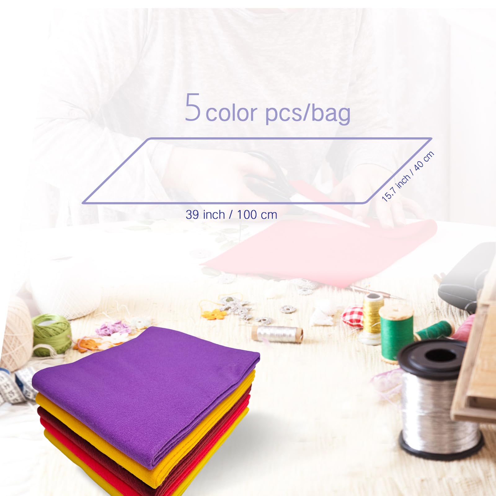 Jtnohx Soft Craft Felt Fabric - Image 3