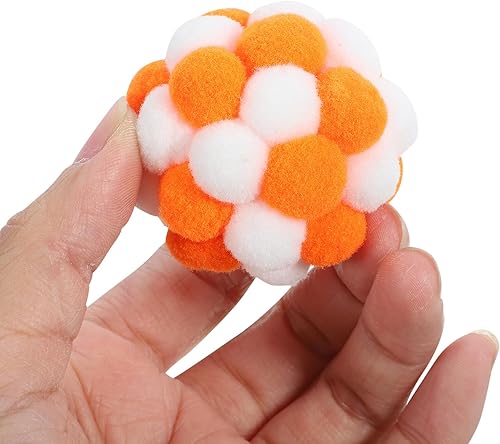 Miniatura 5 de YARNOW 3pcs Interactive Cat Balls with Surface and Inner Bells Colorful Round Kitten for Indoor Play Stimulate Curiosity and Enhance Pet Engagement