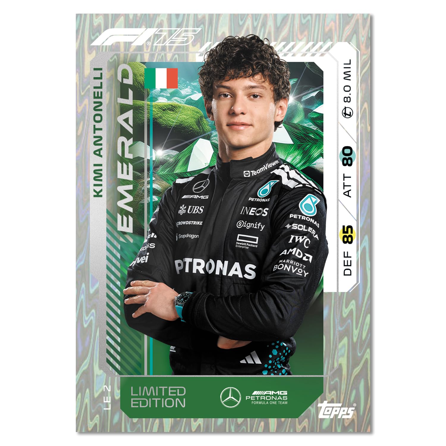 Topps Turbo Attax Formula 1 2025 - Starterpack (Online-Exklusiv) – 40 Turbo Attax Karten Plus eine garantierte Diamond Pull Karte und 2 Limited Edition Karten.