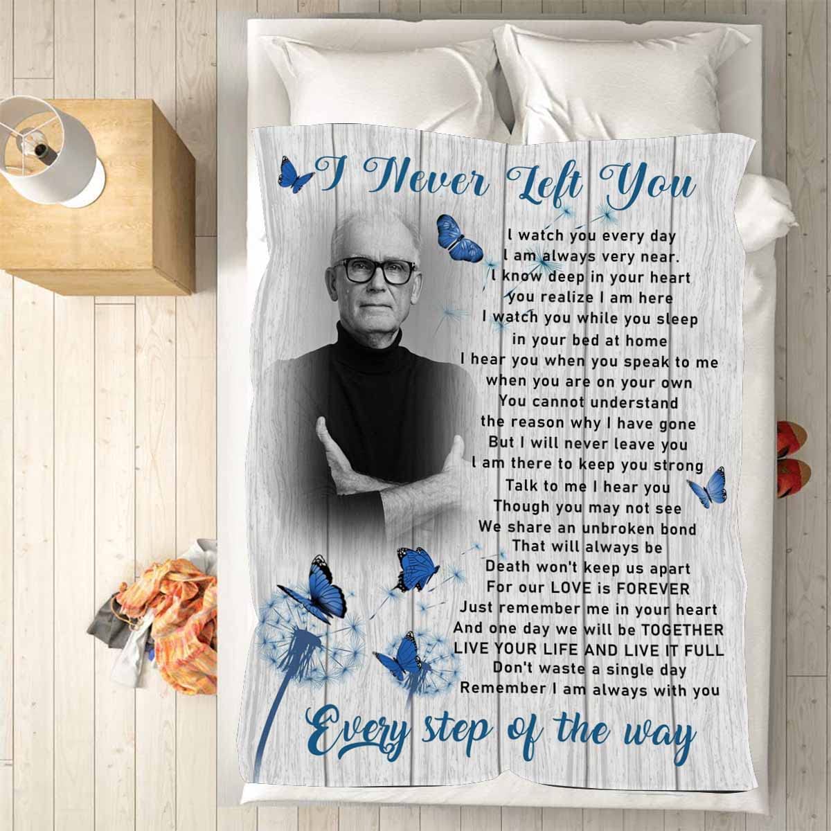 Customized Fleece Blanket Every STRP of The Way Bed Blanket Memory Photo Soft Kids Blankets 54