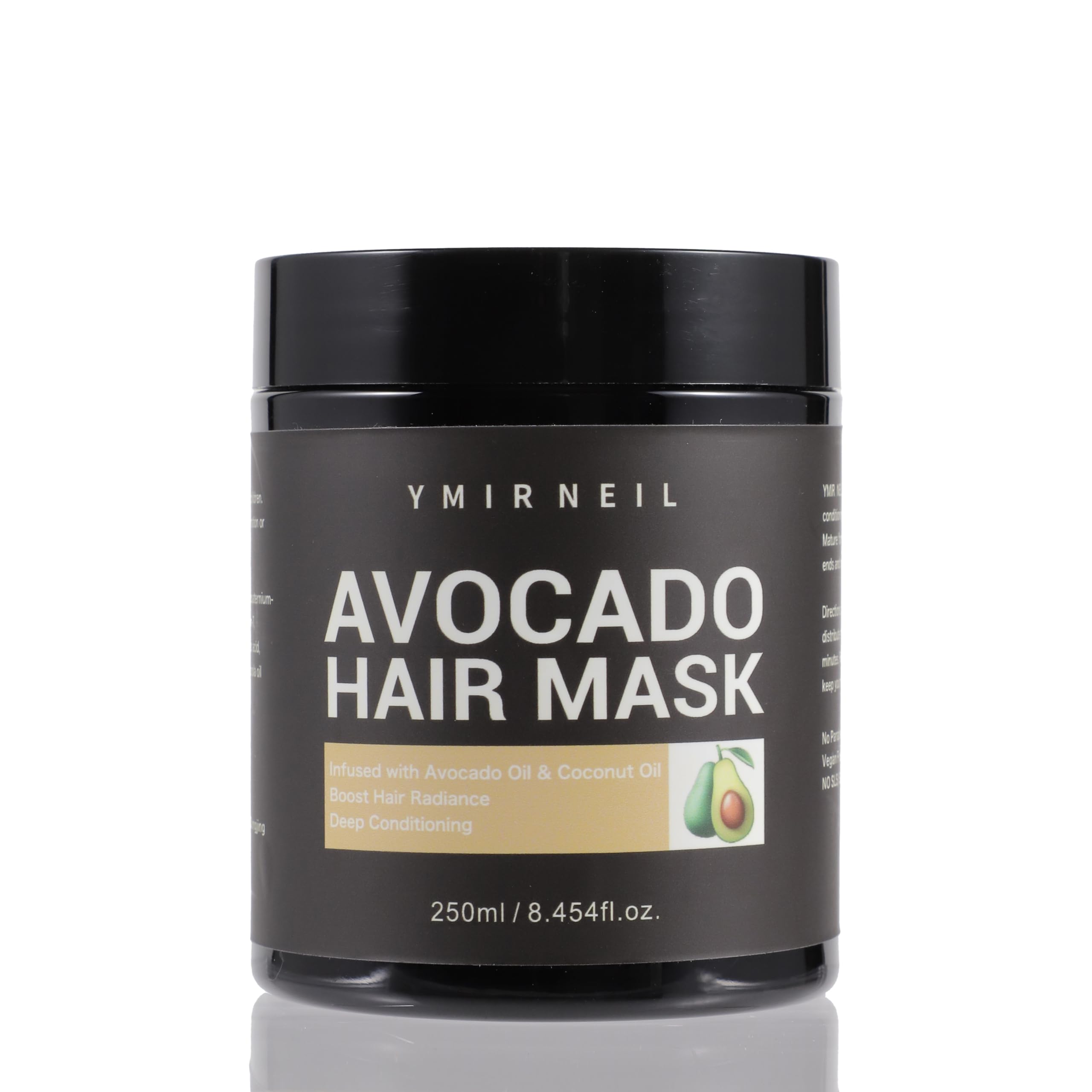 YMIR NEIL Avocado Hair Mask, 8.45 fl oz, Avocado & Coconut Oil,Hair moisturizing&Damaged Hair Deep Conditioning