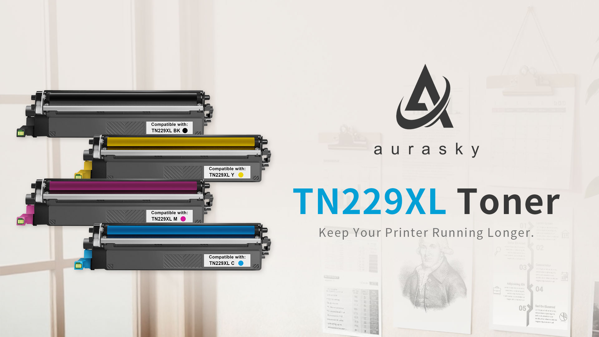 Amazon.com: AURASKY TN830XL Toner Cartridge with Chip Compatible