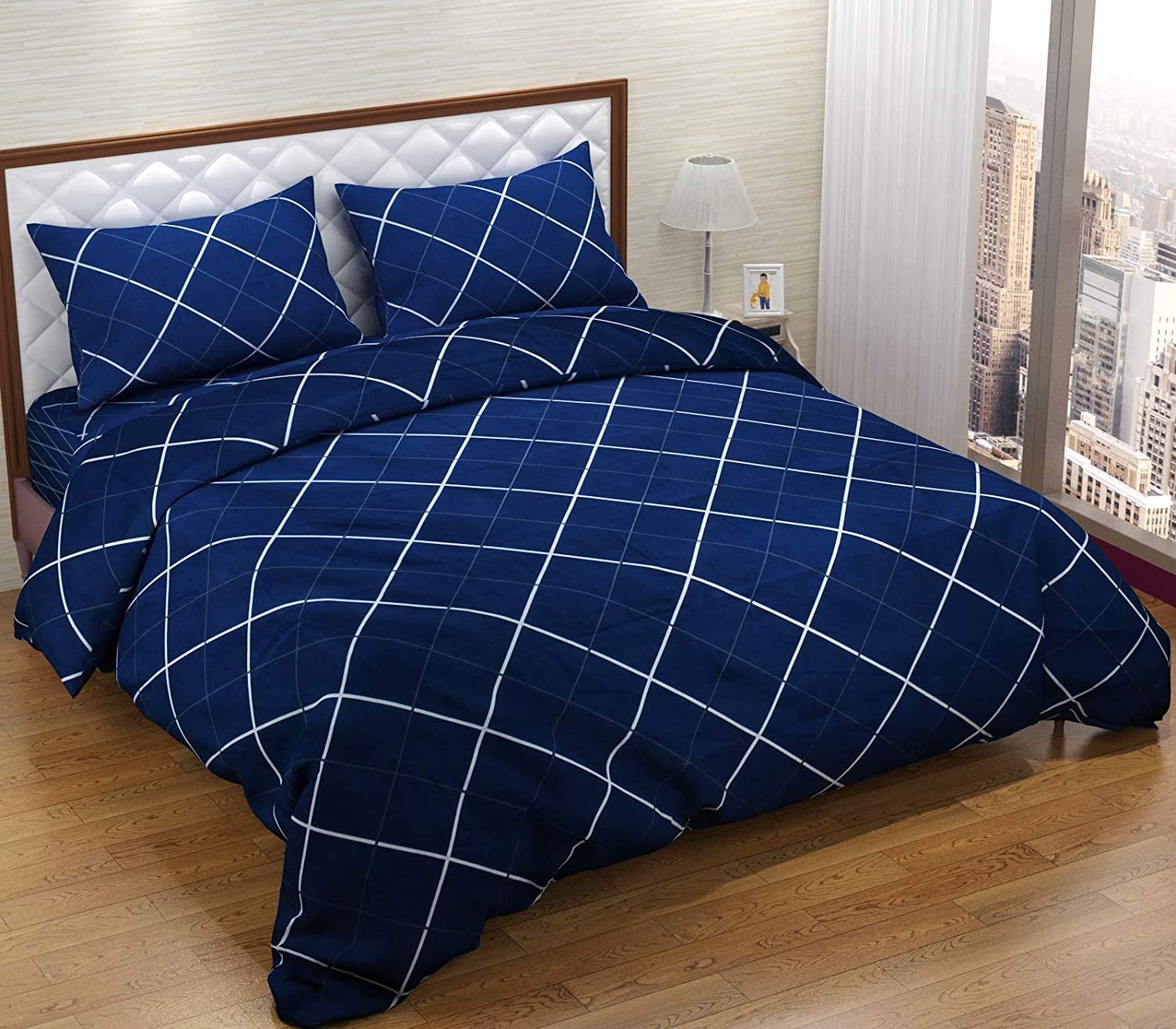 Syriddyaas With Device® Prime Collection 166 TC Cotton-Blend Fabric Double Sized(90x90) Inch 1 Bedsheet with 2 Pillow Covers - Double Bedsheet for Double Bed (B0CQXSMBMD) Amazon Price History, Amazon Price Tracker