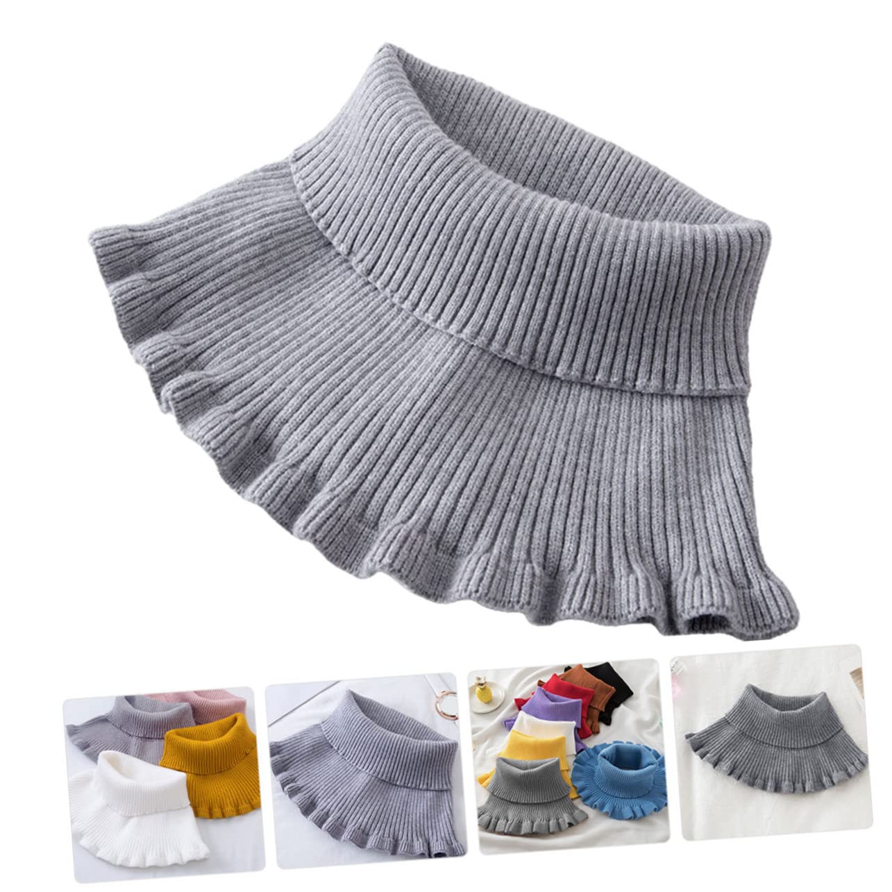 PACKOVE 5 Pz collo alto collo falso caldo manica del portatile calda manica del comoda ghetta per il a del invernale protezione del protettore decorare
