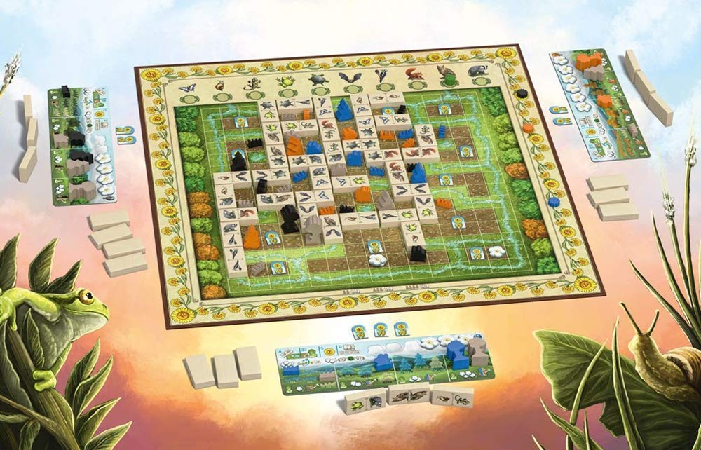 Capstone Games | Renature | Board Game | Base Game | 2 to 4 Players Ages 8+ | Competitive Euro Tile Placement with Area Majority Control, Domino Style Tactical Scoring, Territorium and Ecosystem Planning