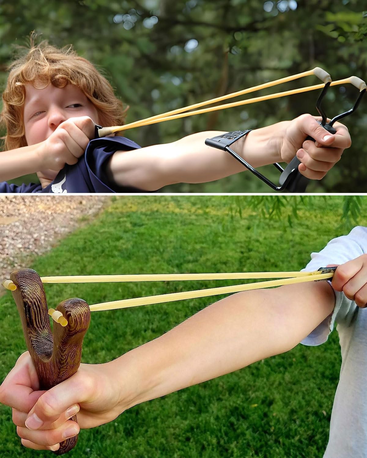 Slingshot - Banda elástica de repuesto, 6 unidades, amarillo látex, 16 cm, para hondas, caza y deportes