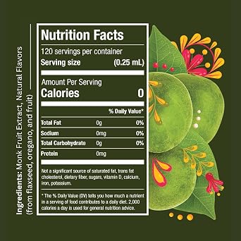 MONK FRUIT SWEETENER LIQUID - MONK FRUIT EXTRACT - No Erythritol, Zero Calories & Sugars, No added water, Keto-friendly, Designed for Tea Lovers