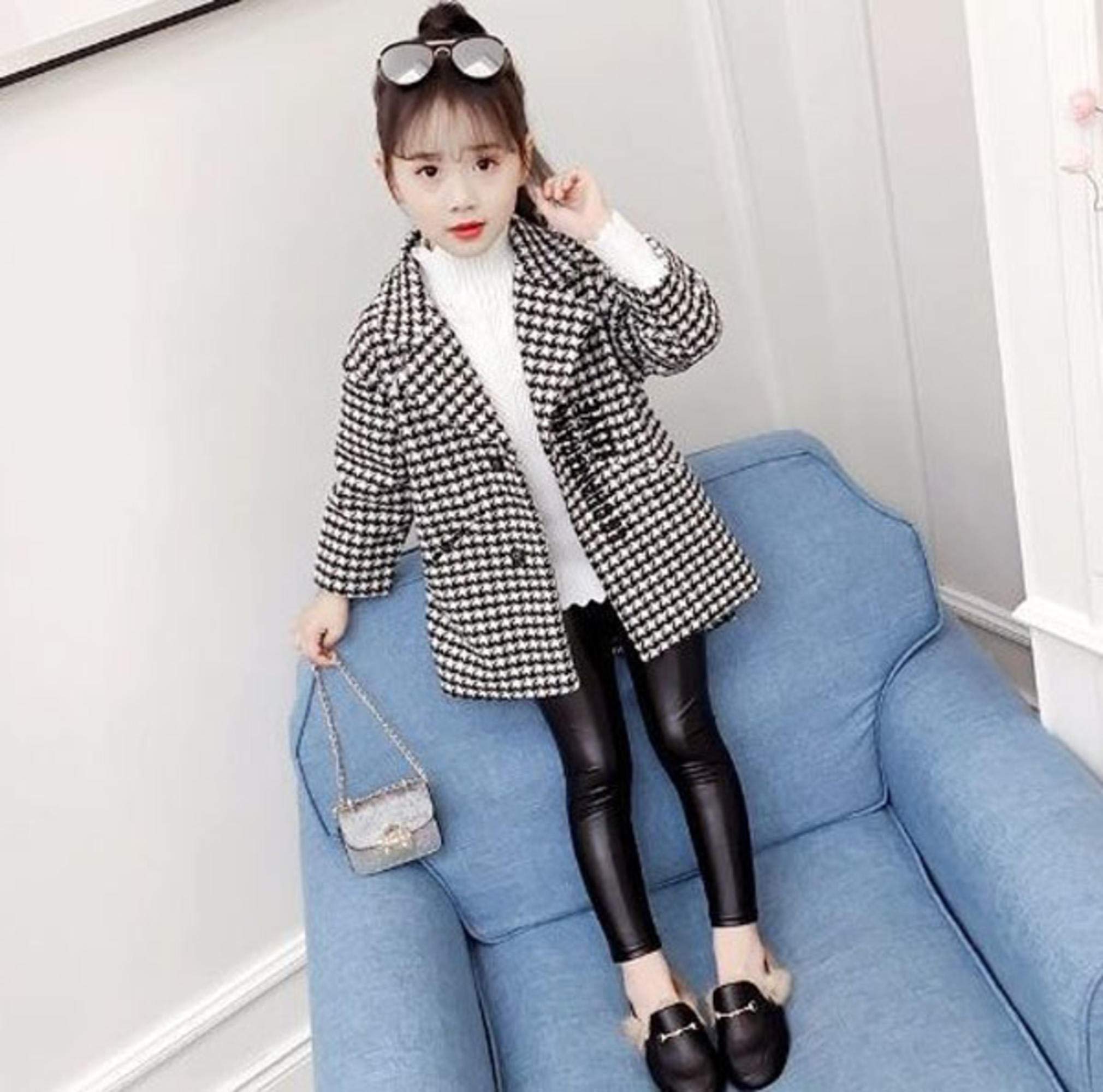 N/F Cappotto di Lana per Bambini Cappotto della Ragazza